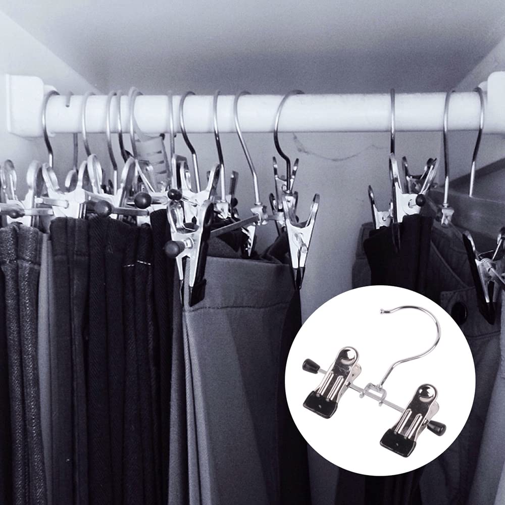 HUFFA 6 Stück doppelt verstellbare Clips Stiefelhalter Ultradünne Space Boot Holders for hohe Stiefel Hanging Clips Boot Holder Boot Organizer Fashion
