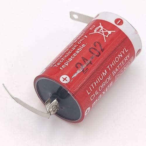 Miniatura 2 de zoyfayl ER3 3.6V 1100mAh Batería para Maxell ER3 Li-ion PLC Batería con pies de soldadura (1 unids batería)