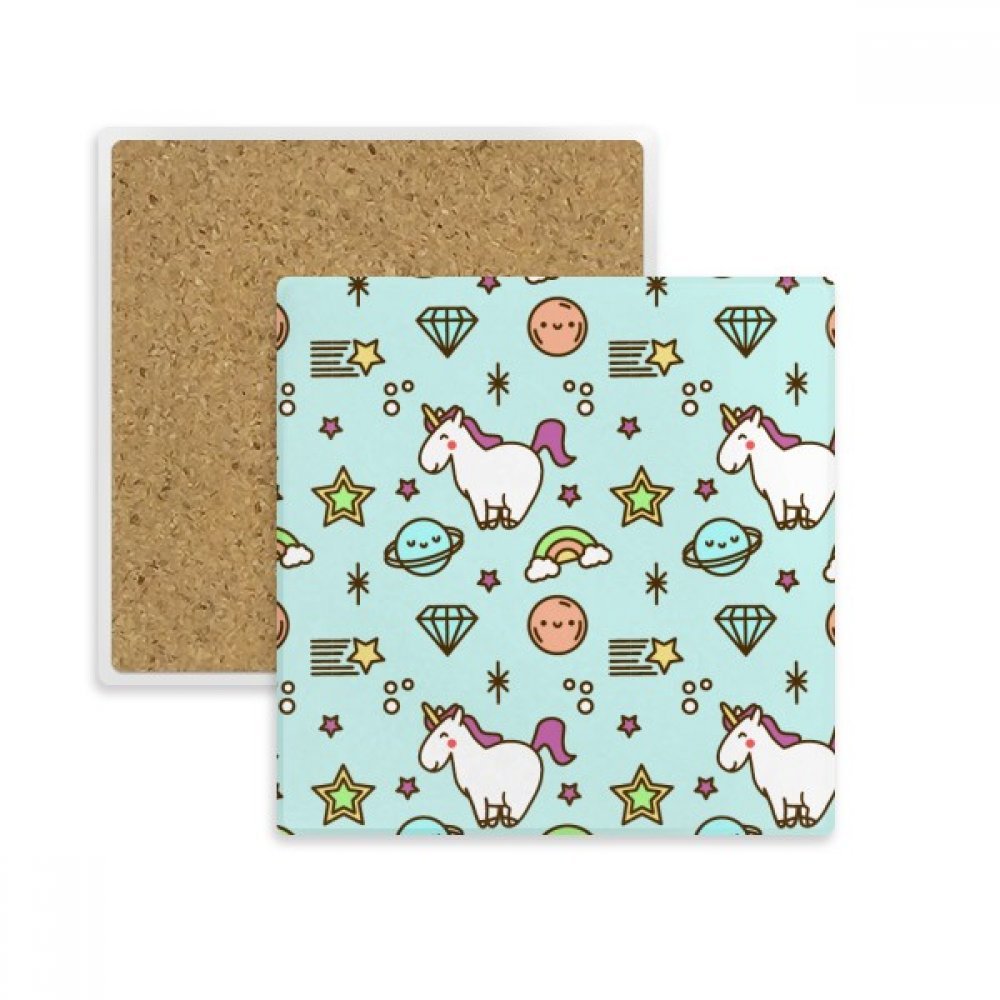 Dessous de verre contre les taches d'eau support absorbant en pierre licorne