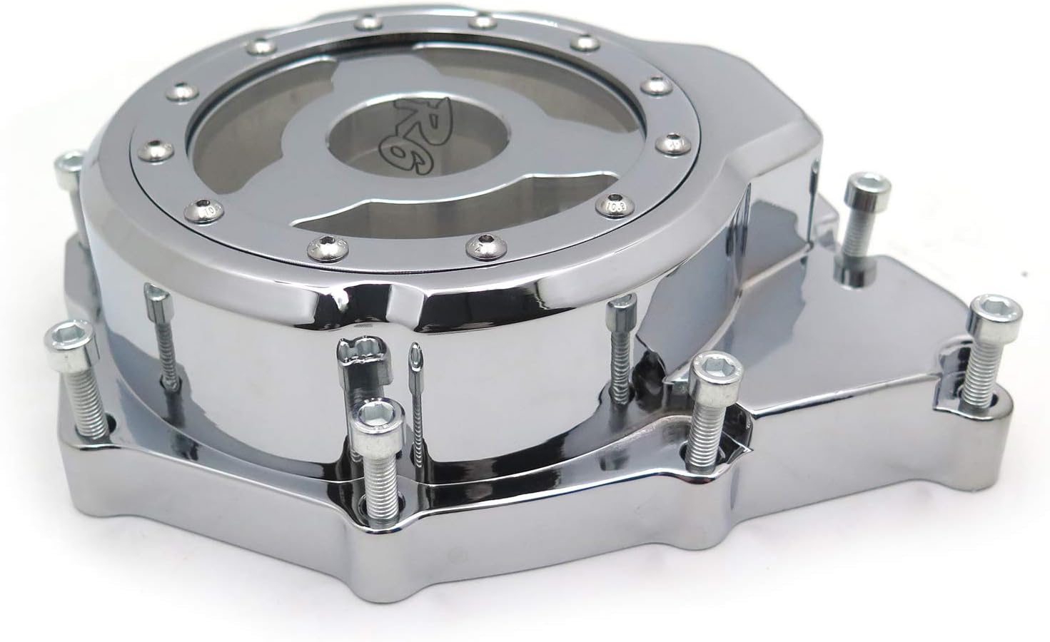 XKMT-Billet Engine Stator Cover See Through Compatible With Yzf-R6 2006-2013 Chromed Left Side [B00YWCMUA0]