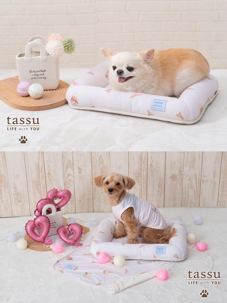 Amazon.co.jp: tassu クールインテリア ペットベッド 犬用 猫兼用 あご