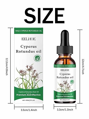 Miniatura 7 de Aceite Cyperus Rotundus, nuevo aceite Cyperus Rotundus para depilación, 2.0 fl oz de aceite de ciprés natural para todo tipo de piel (2)