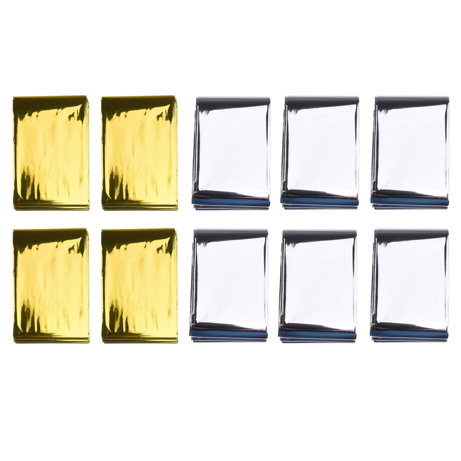 Couverture de survie camping et randonnée lot de 10 protections d'urgence