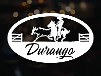 Vista 1 de Durango - Adhesivo adhesivo de vinilo para carros Diseño Charro de México, Calcomanias para Trocas y Carros (12 x 7 pulgadas, Durango)