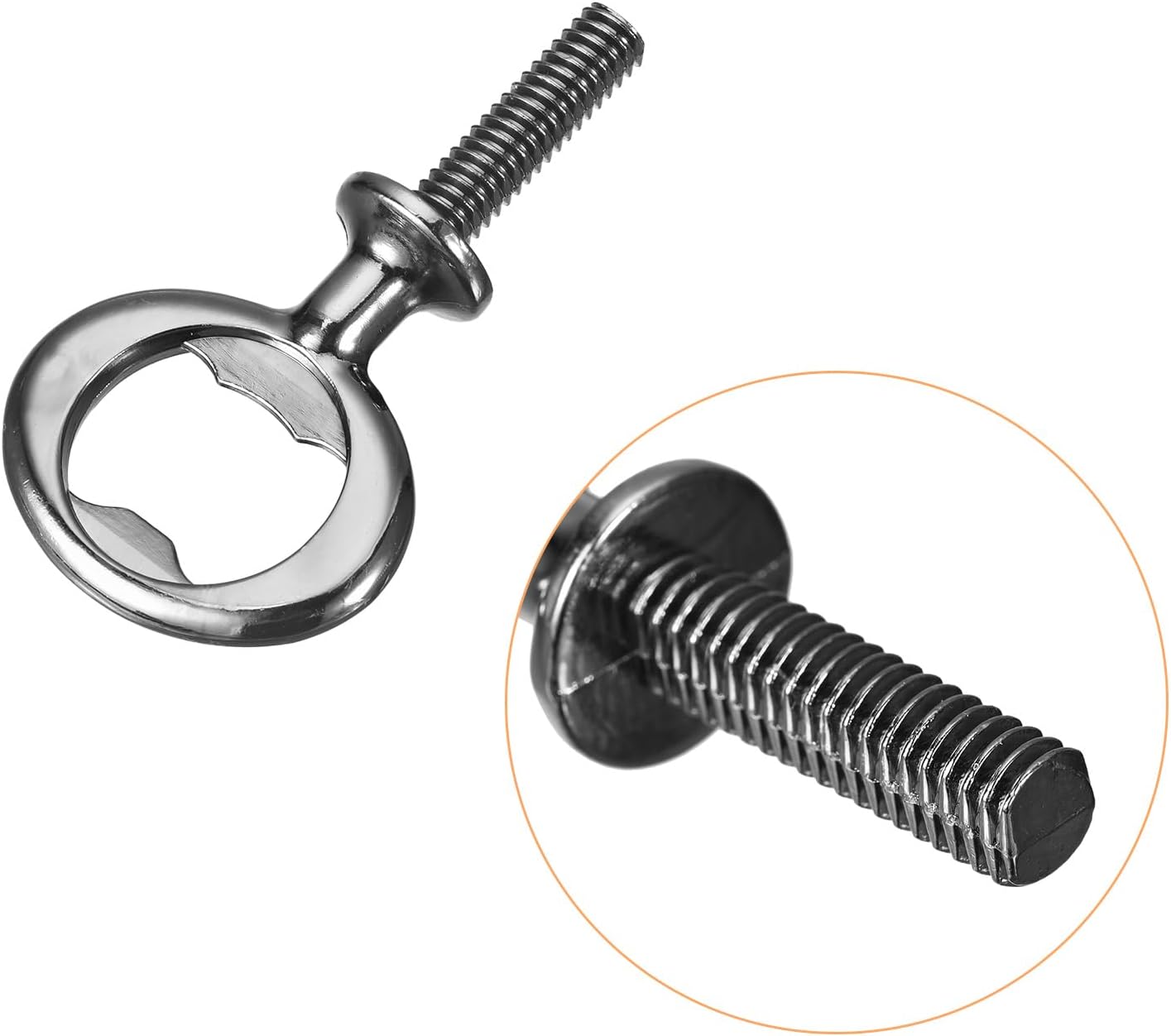uxcell 8Pcs Bottle Opener 80mm Zinc Alloy Screw Beer Opener Metallic Black image 3