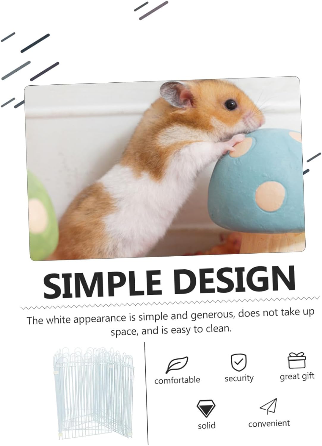 SUPVOX 1set Small Animal Playpen for Hamsters Guinea Pigs and Chinchillas Fence Panels for Indoor and Outdoor Use Safe and Spacious Training Area