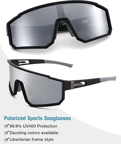 Miniatura 2 de Pro Acme Gafas de sol deportivas polarizadas para hombres y mujeres, lentes de protección UV para béisbol, ciclismo, correr, pesca, deportes