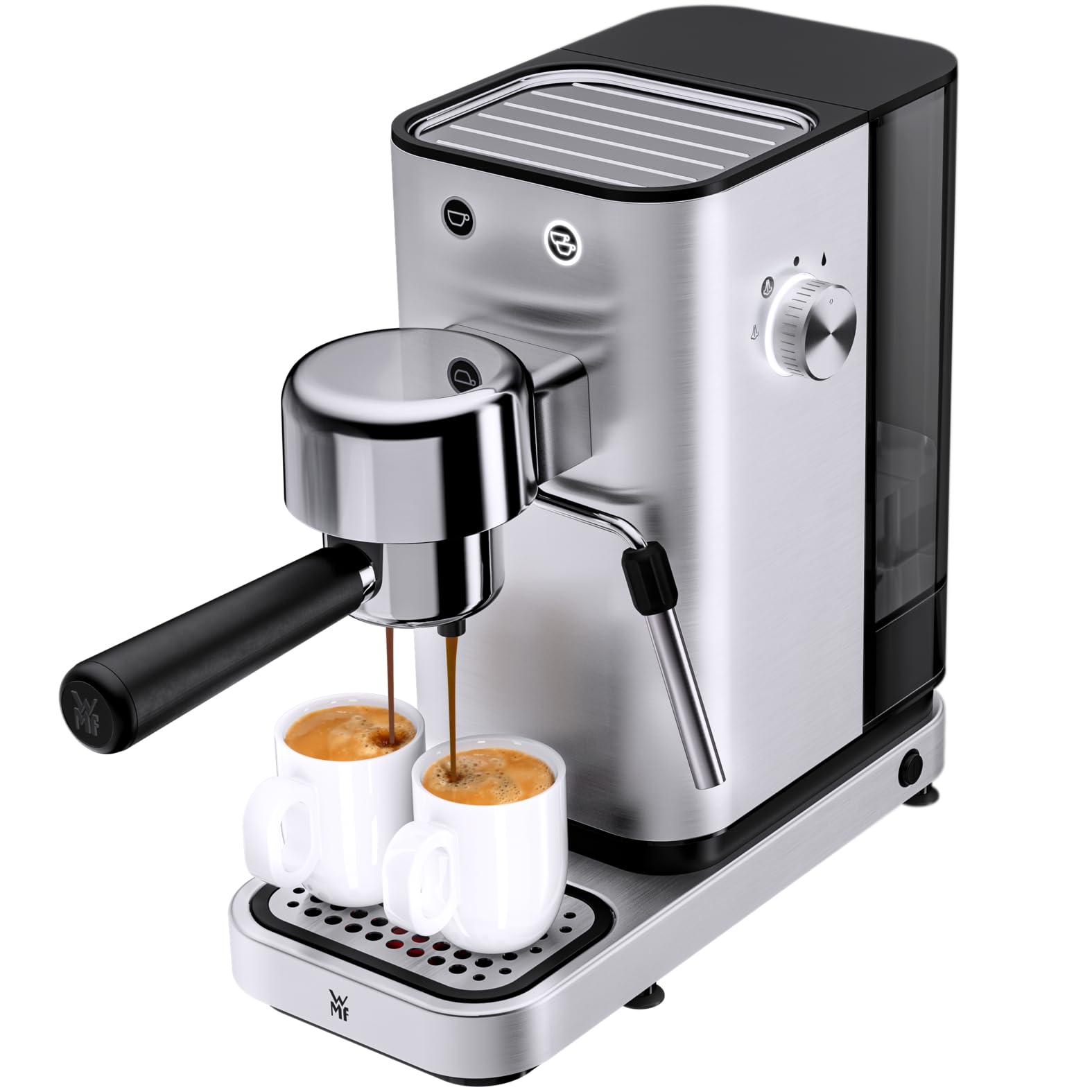 WMF Lono Espressomaschine Siebträger 1350 Watt 15 bar Edelstahl matt