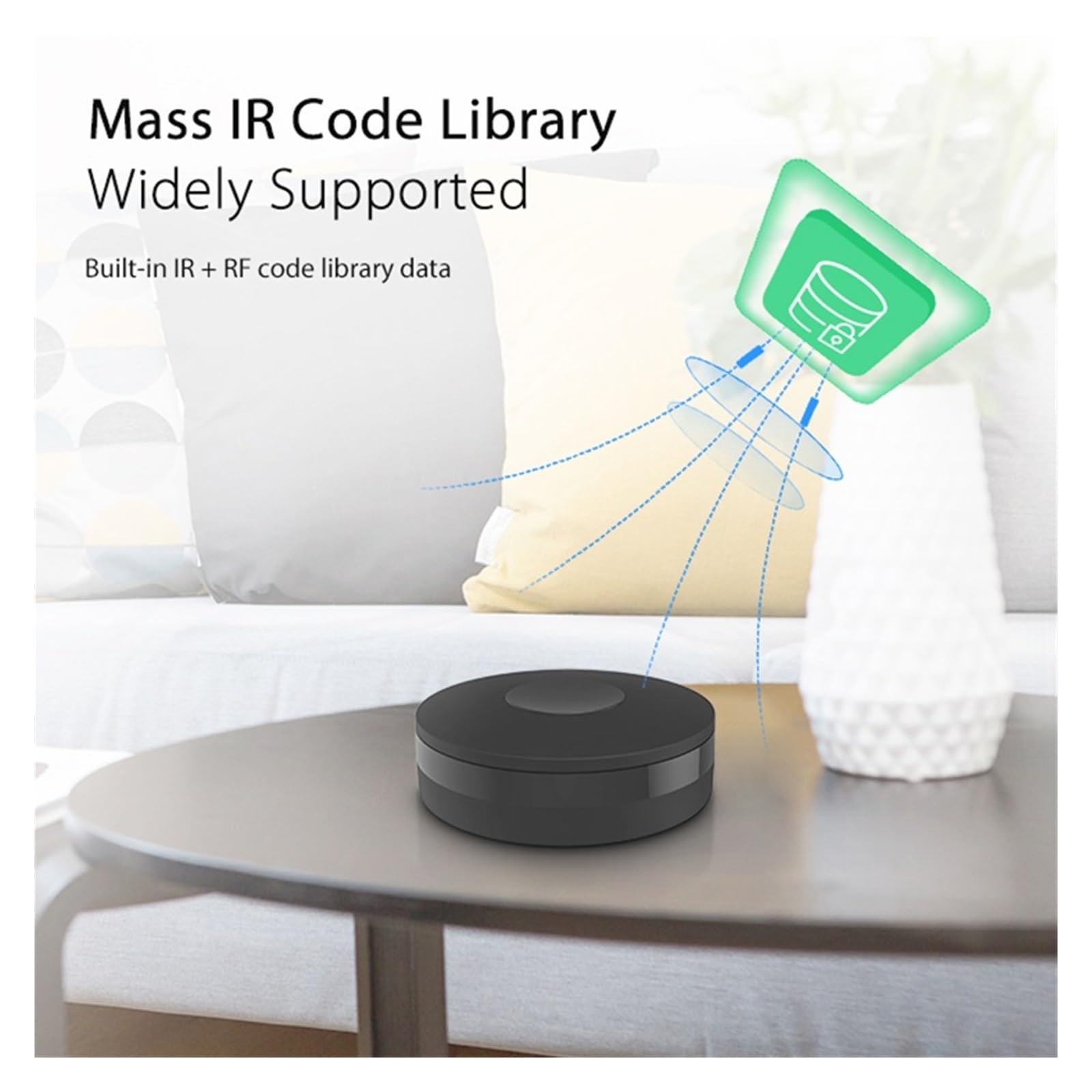 Telecomando IR Smart WiFi, controller a infrarossi compatibile Tuya, hub wireless multifunzionale for TV AC, supporto for controllo vocale