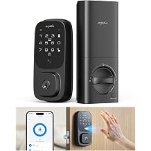 ARPHA Keyless Entry Door Lock, Palmar Vein Recognition Deadbolt with Handleset for Front Door, Built-in WiFi, Amazon Alexa, Google Assistant, App-Control, Voice Control, NFC