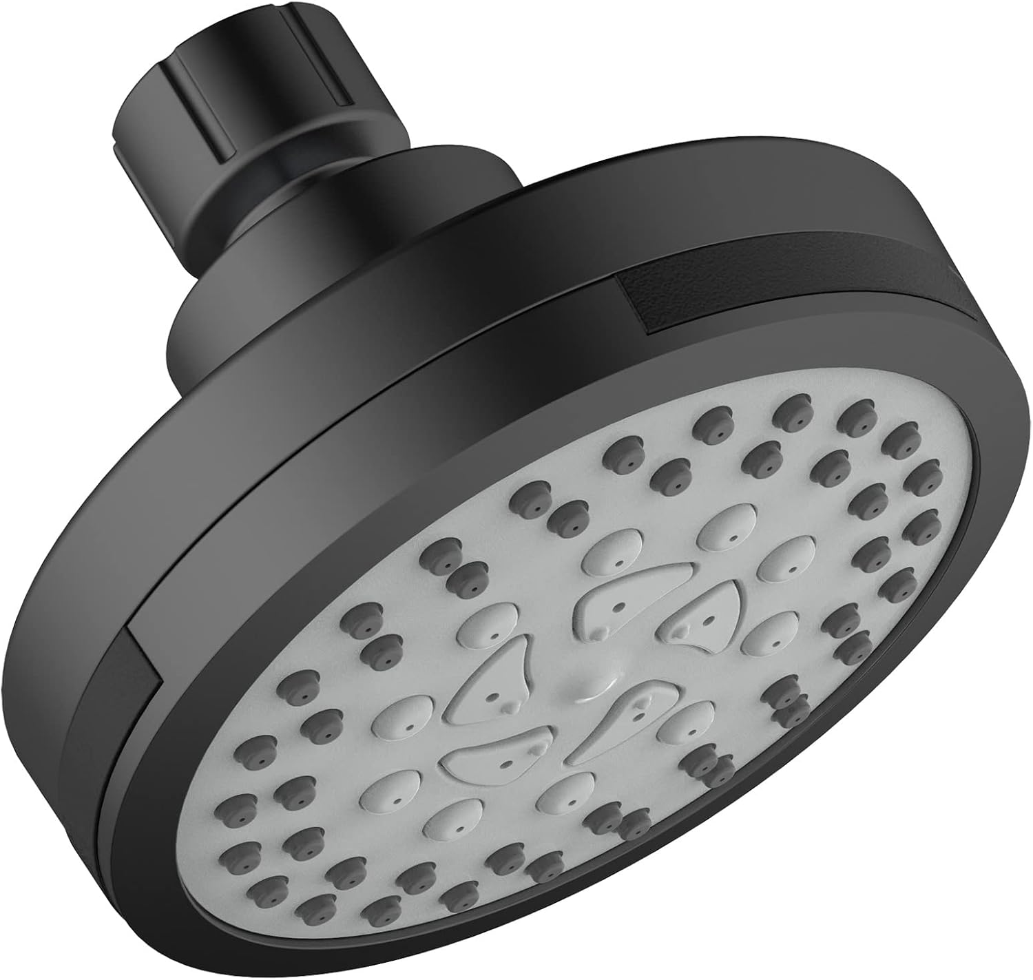 Design House Karsen Contemporary Single-Function Shower Head for Bathroom, Matte Black, Design House 594689