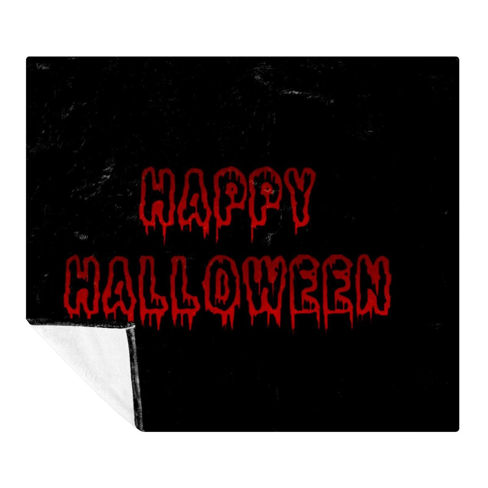 Couverture d'Halloween polaire douce couverture microfibre légère adulte enfant sofa