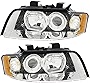 For Audi A4/S4 Headlights Lamps Set 2002 2003 2004 2005 Halogen Driver and Passenger Side