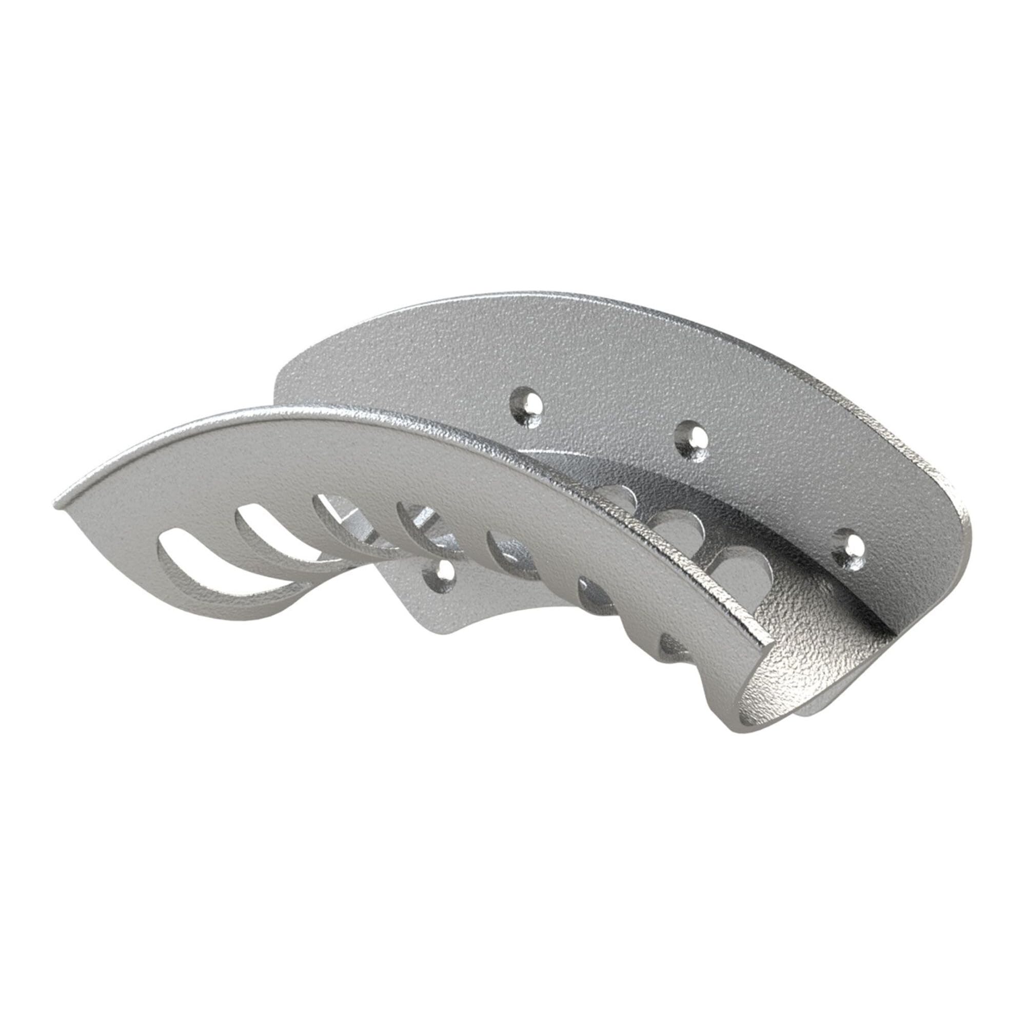 Soporte para manguera de aluminio en color verde mediano y robusto para pared