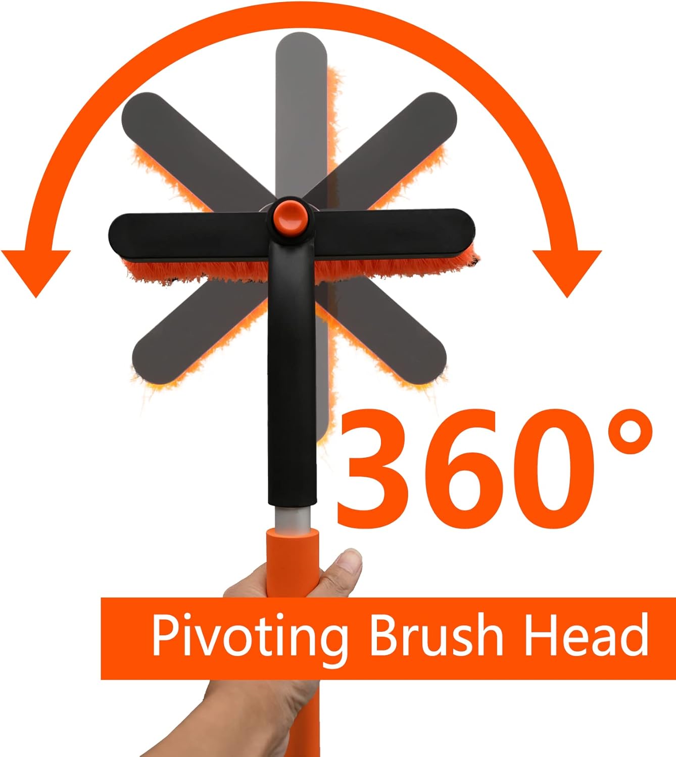 review WESBRITE Orange Car Snow Brush and Detachable Ice Scraper with 20