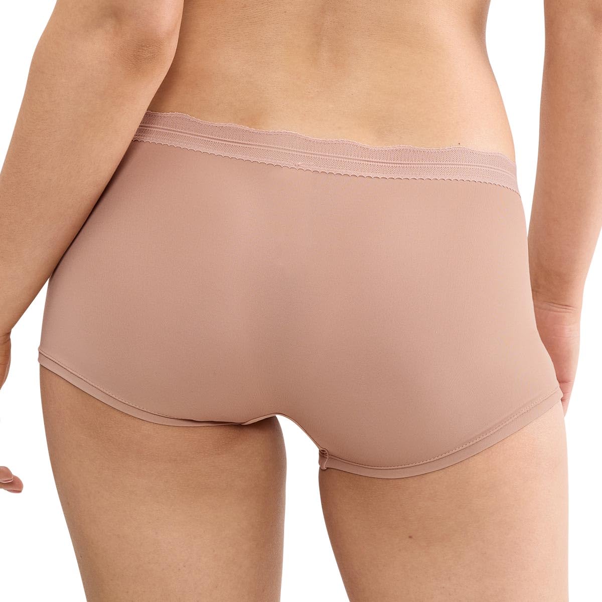 Sloggi 6er Pack Damen Short Slip Go Blush – Feminine Spitze mit Bogenkante, Weiches Material, Hoher Elegant
