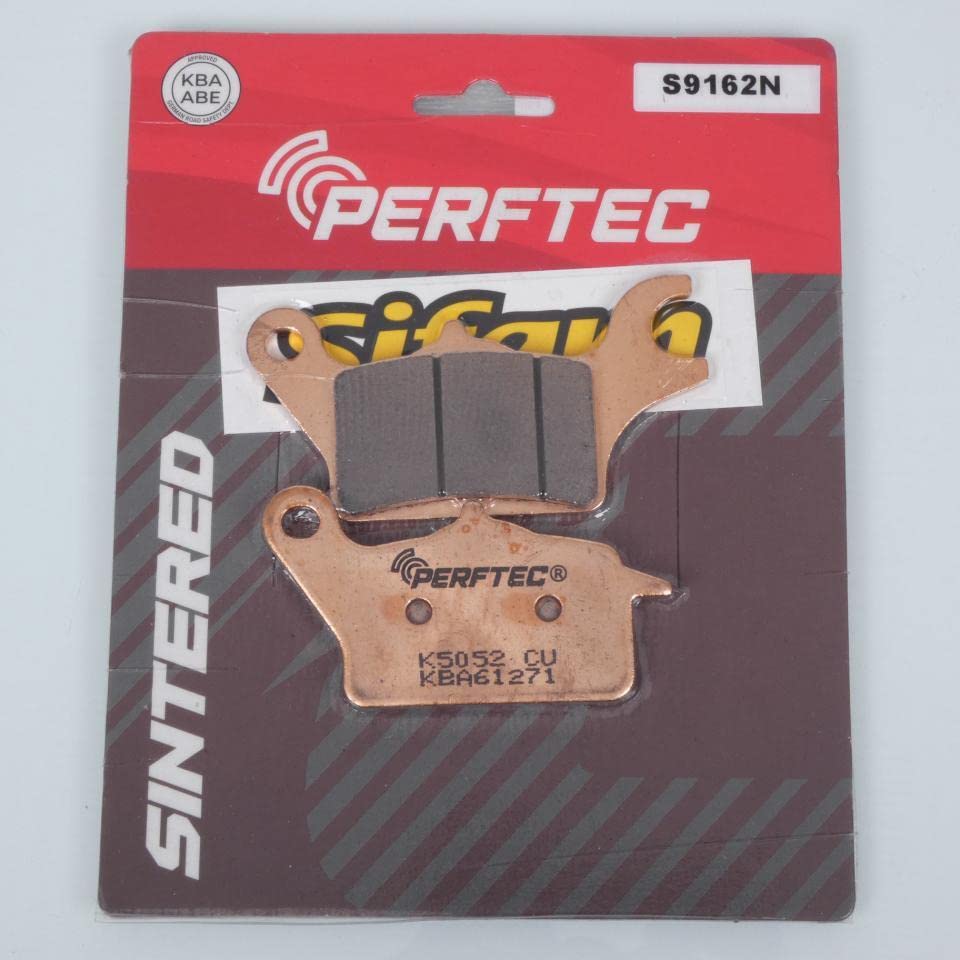 Plaquette de frein Perftec à haute friction pour étrier avant gauche de scooter MBK 125 MW
