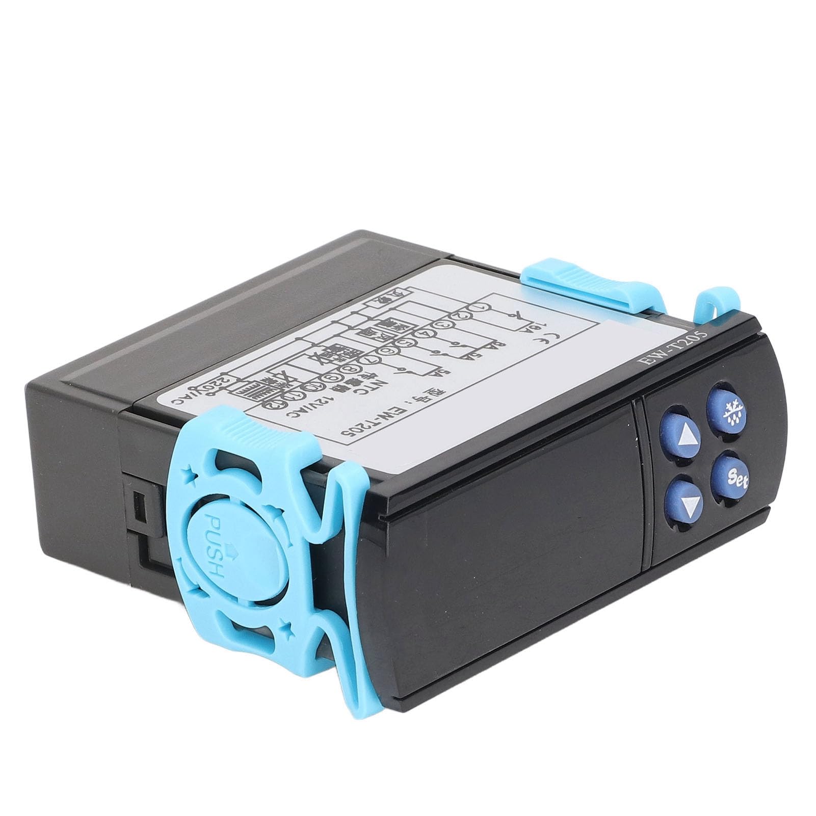 Termostato intelligente digitale dedicato per l'archiviazione del regolatore di temperatura AC12V Design ultra sottile per apparecchiature di refrigerazione con trasformato