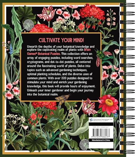 Brain Games - Botanical Puzzles: More Than 200 Puzzles About All Kinds of Plants and Their Uses Spiral-bound – November 29, 2024 - Image 3