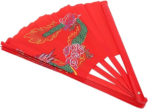 VGEBY Abanico de Tai Chi - Kung Fu Artes Marciales Práctica de Danza Performance Abanico de Bambú - 13 pulgadas