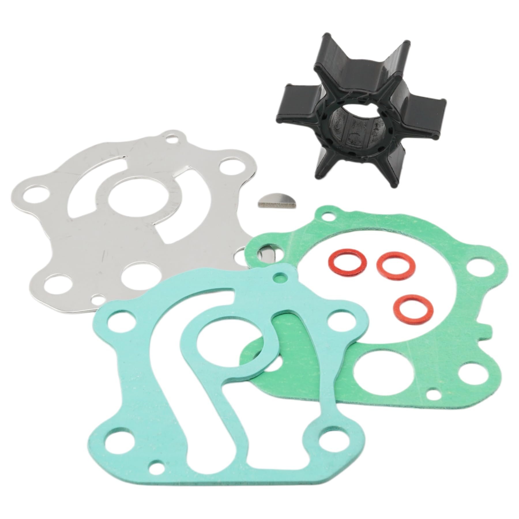 6H3-44352-00 Outboard Impeller Service Kit Compatible with Yamaha Marine 60 70 HP 2 Stroke Model Motors Water Pump 6K5-W0078-01 6H3-W0078-02 6H3-W0078-01 โ image 1