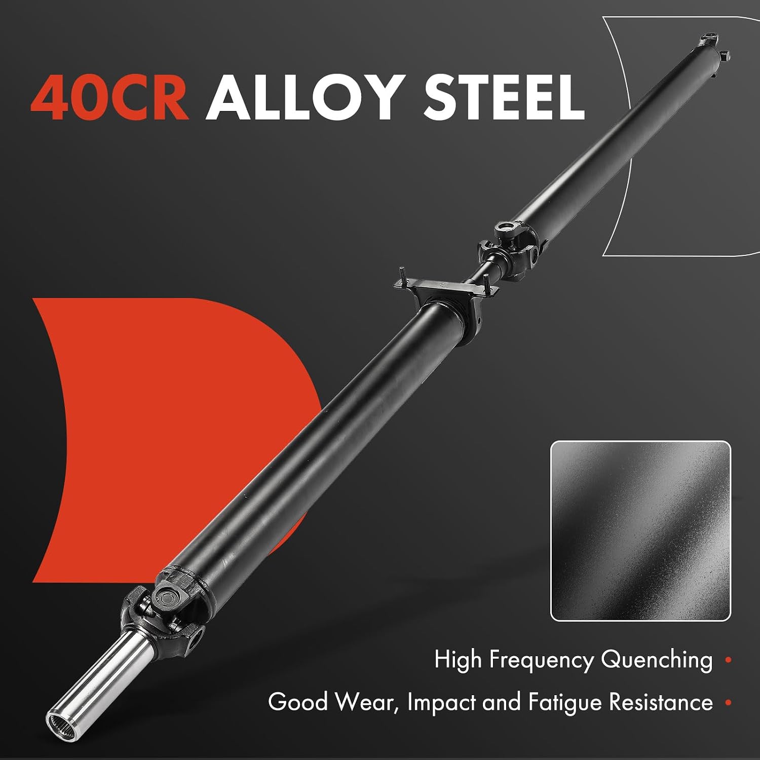 A-Premium Rear Drive Shaft Driveshaft Assembly Compatible with Chevrolet & GMC Silverado 3500 Sierra 3500 2001-2006, Classic 2007, [RWD, Auto Trans., 161.5" WB, Regular Chassis Cab], # 15016993