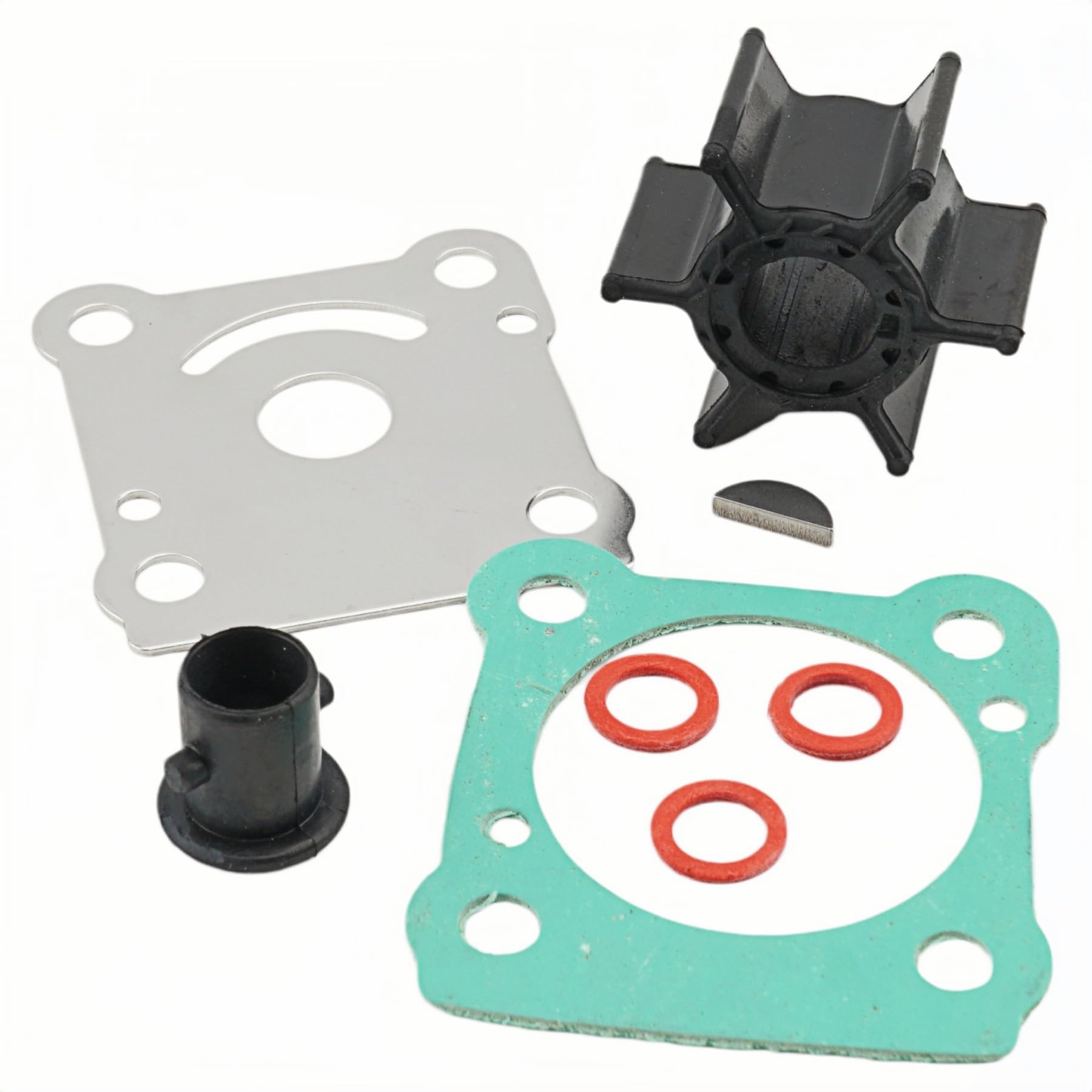 6G1-44352-00 Outboard Impeller Service Kit Compatible with Yamaha Marine 6 8 HP 2 Stroke Model Motors Water Pump 6N0-W0078-A0