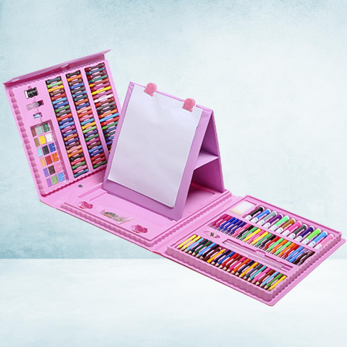 208 Pezzi Set di Penne Acquerello Rosa Punta Fine e Scrittura Fluida, Kit di Pennarelli in Plastica per Disegno e Doodling, per Adulti