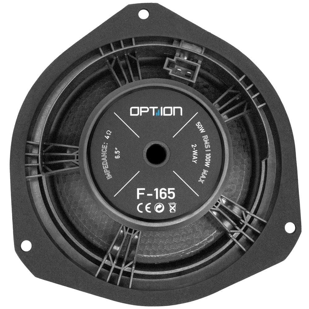 Option Système de haut-parleur avant compatible avec Opel Corsa E - Système 100 % Plug & Play - Système à 2 voies - 100 W RMS, efficacité 91 dB - Parfaitement adapté à Opel Corsa E