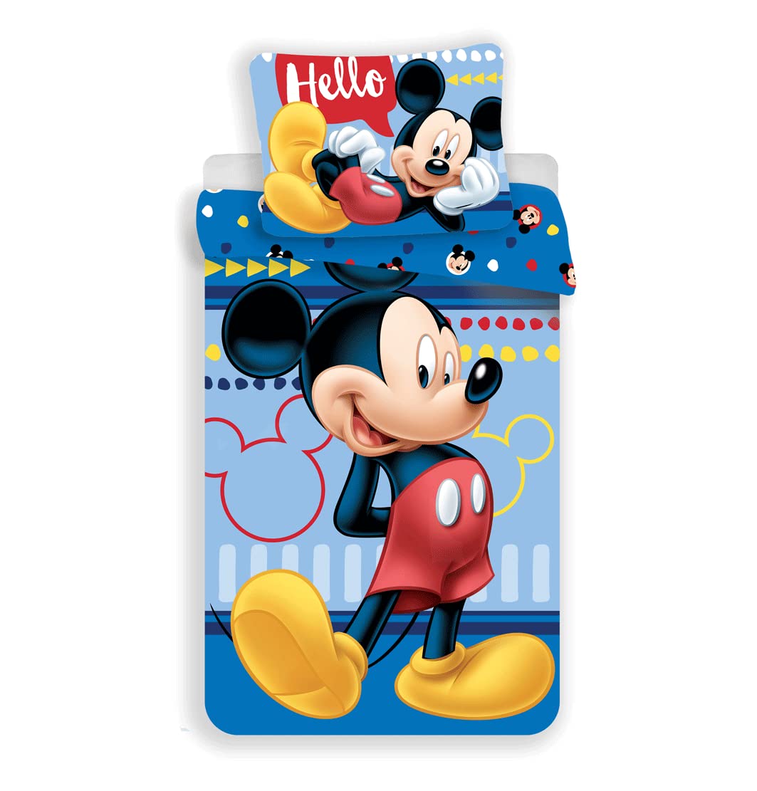 Ropa de cama Mickey para niños Jerry Fabrics algodón multicolor 140x200
