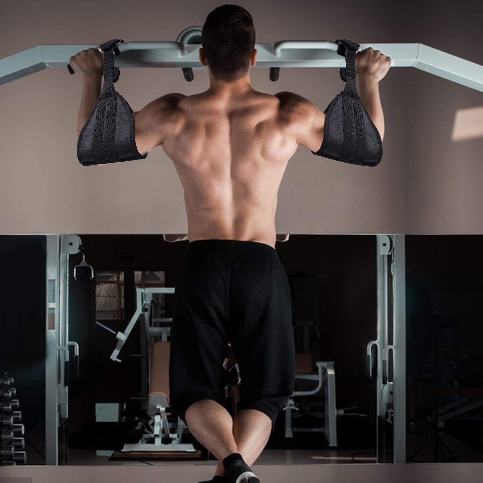 Armtrainingsunterstützung – hängende Bauchgurte für Pilates, Yoga, Übungen, Oxford-Stoff-Material mit Kernstärkung und täglichem Dehnen zu Hause, Outdoor, Fitnessstudio, Reisen, Fitness-Routine