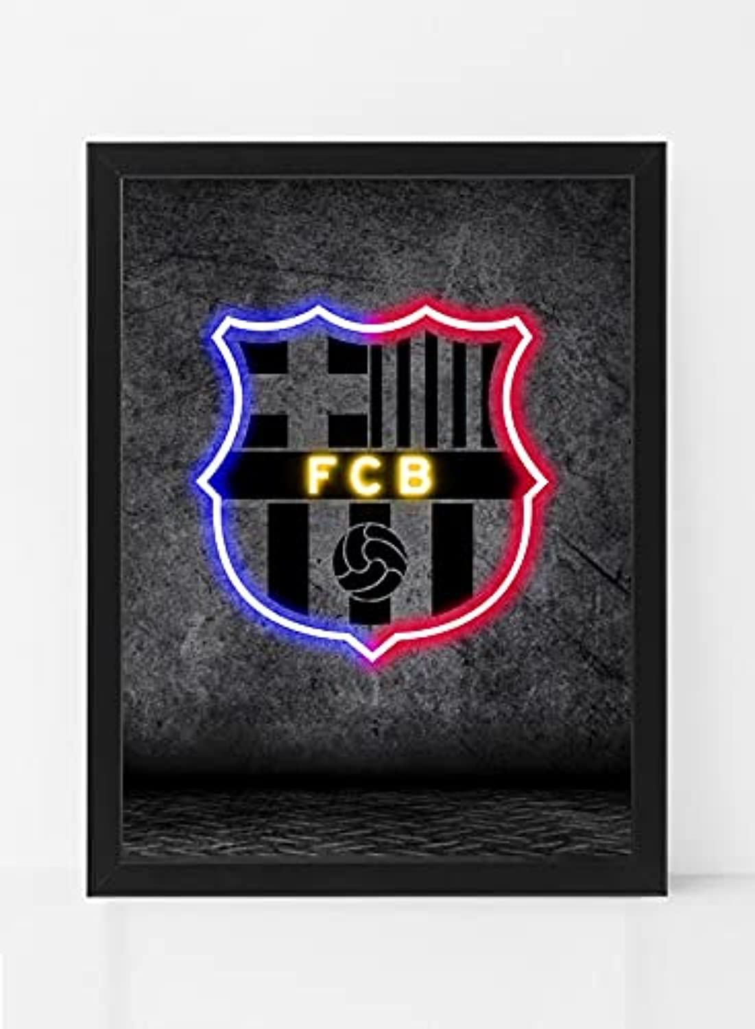 Boomah Accessories Barcelona Neon Poster with Frame (30x40cm)