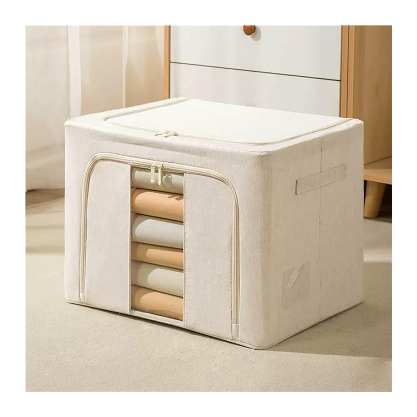 Eines A Sock Nd Underwear Storage Oxford Cloth Storage Box With Steel Frame, Clothes, Quilts, Sorting Nd Storage Box Sock Storage(,55L)