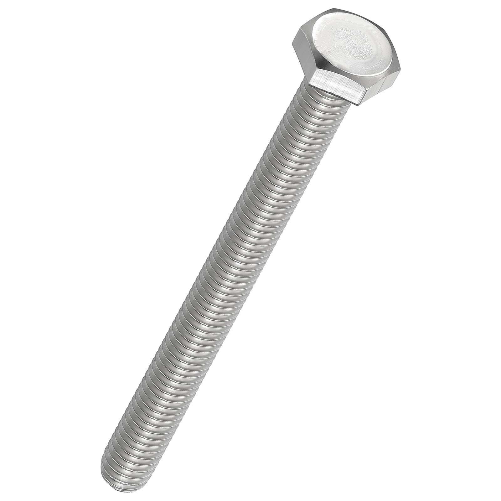Kozelo 20 Pcs Hex Head Screws Bolts - [M3-0.5x35] 304 Stainless Grade A2-70 Steel Fully Threaded Hex Tap Metric Hexagon Head Screw Machine Bolt Right Hand External Hex Drive, Silver — image 1