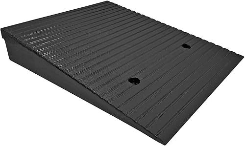 Electriduct Rampa de umbral de goma montable de 2 pulgadas. Rampa de bordillo al aire libre para automóviles, bicicletas. Par necesario para silla