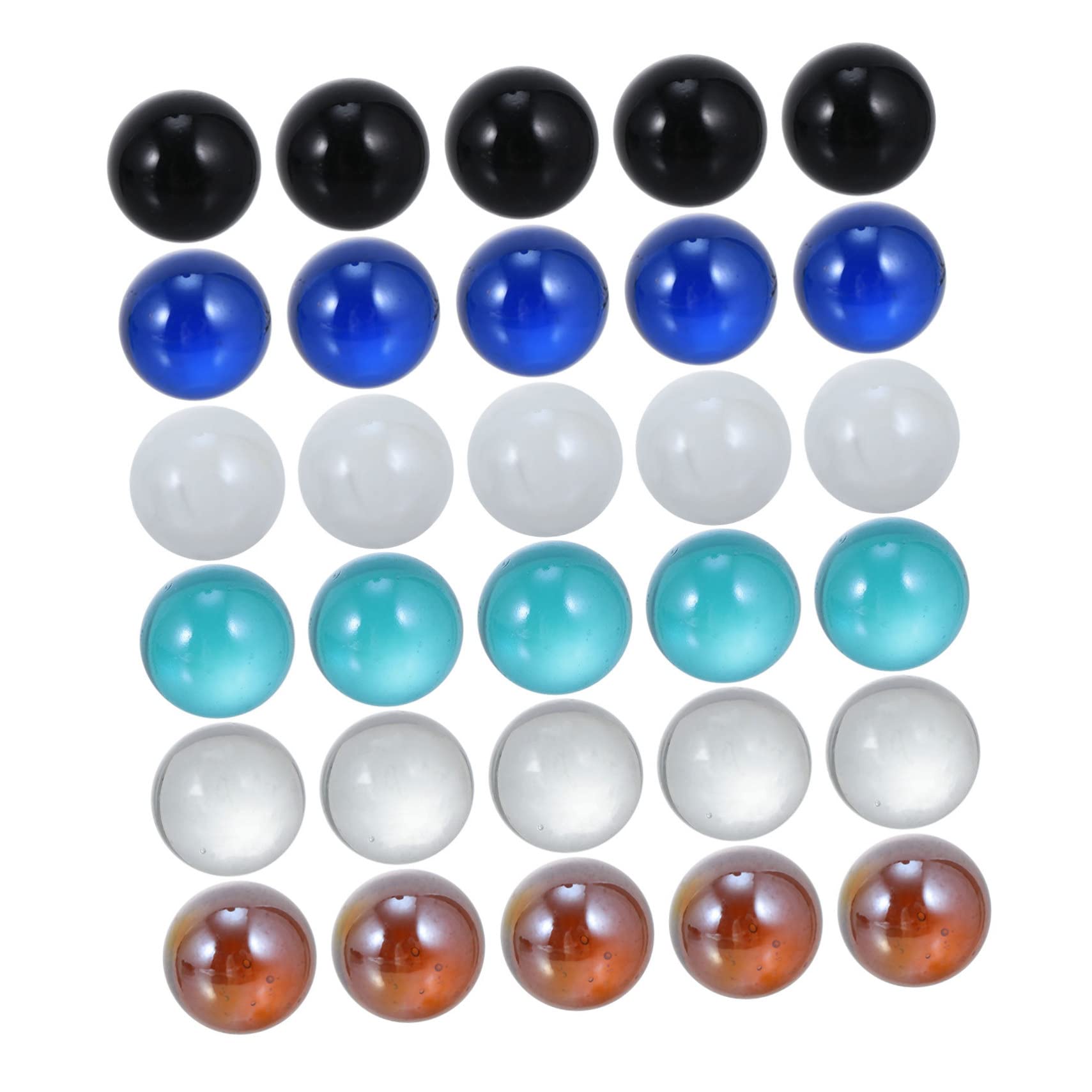 Vaguelly 50pcs Crystal Ball Marbles Large Shiny Glass Balls for Vase Filler Decorative Aquarium Fish Tank