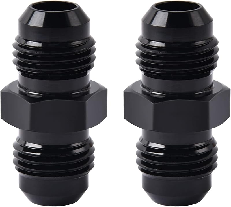 União Adaptadora Reta 6AN Macho para 6AN Macho EVIL ENERGY em Alumínio 6061-T6 – 2 unidades