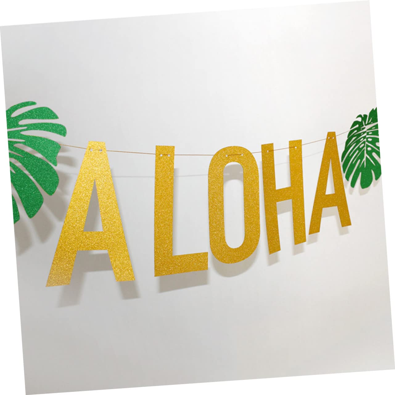 VICASKY 3pezzi Kit Di Decorazioni Per Festa Hawaiana Aloha Ghirlanda Con Banner Aloha Decorazioni Tropicali Con Foglie Di e Ananas Per Feste Estive e Party Tema Luau
