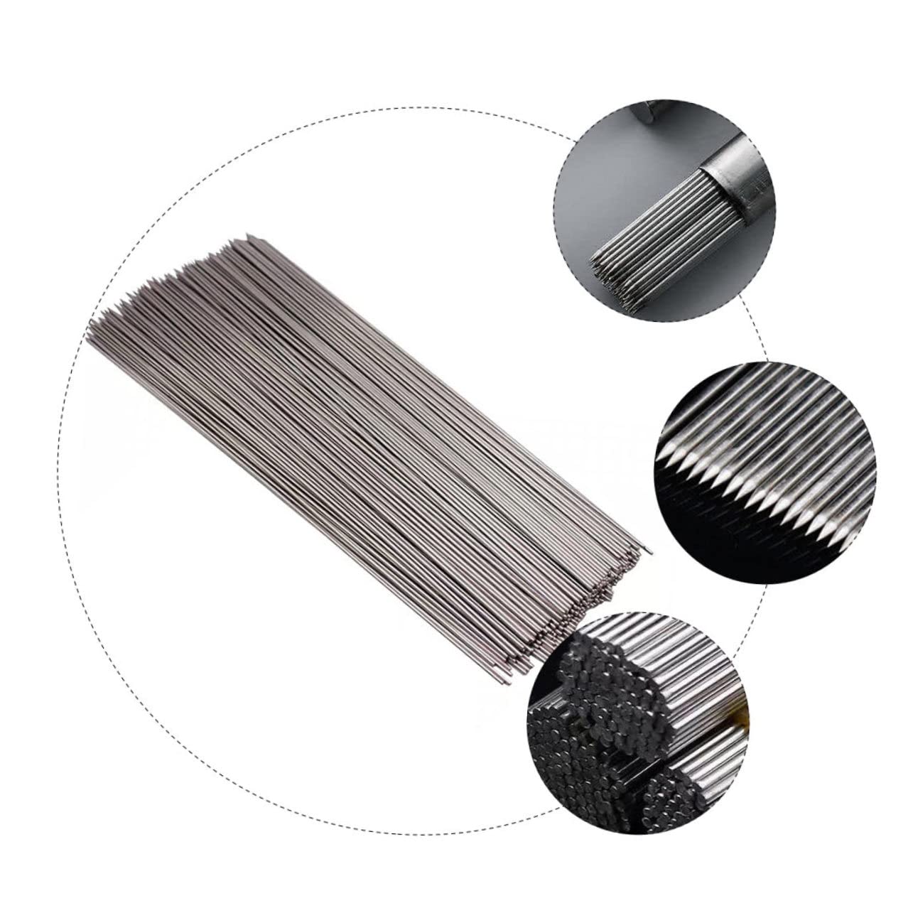 YARNOW Spiedini Barbecue in Acciaio Inox 304 Rotondi Resistenti, Bastoncini Riutilizzabili per Grigliate e Picnic All’aperto, Confezione da 100 Pezzi, Alta Resistenza a Calore