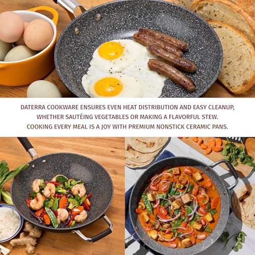 Set de 4 sartenes DaTerra Cucina cerámicas con wok miniatura 6
