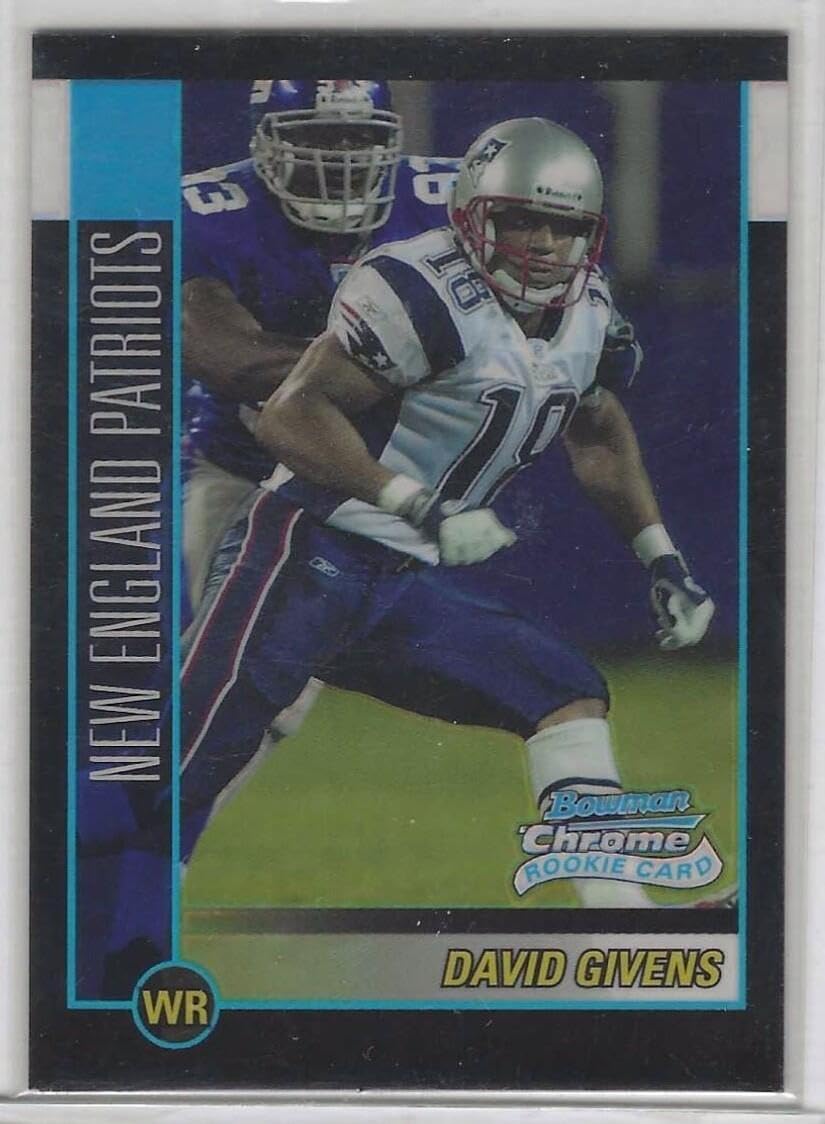 David Givens 2002 Topps Bowman Chrome Rookie Refractor Rc #d 042/500 - Football Cards