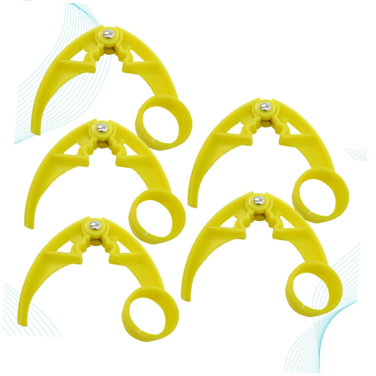 Cabilock 5pcs Nut Sheller Nutcrackers for Nuts Nut Crackers Melon Pliers Melon Opener Walnut Cracker Melon Scissors Yellow