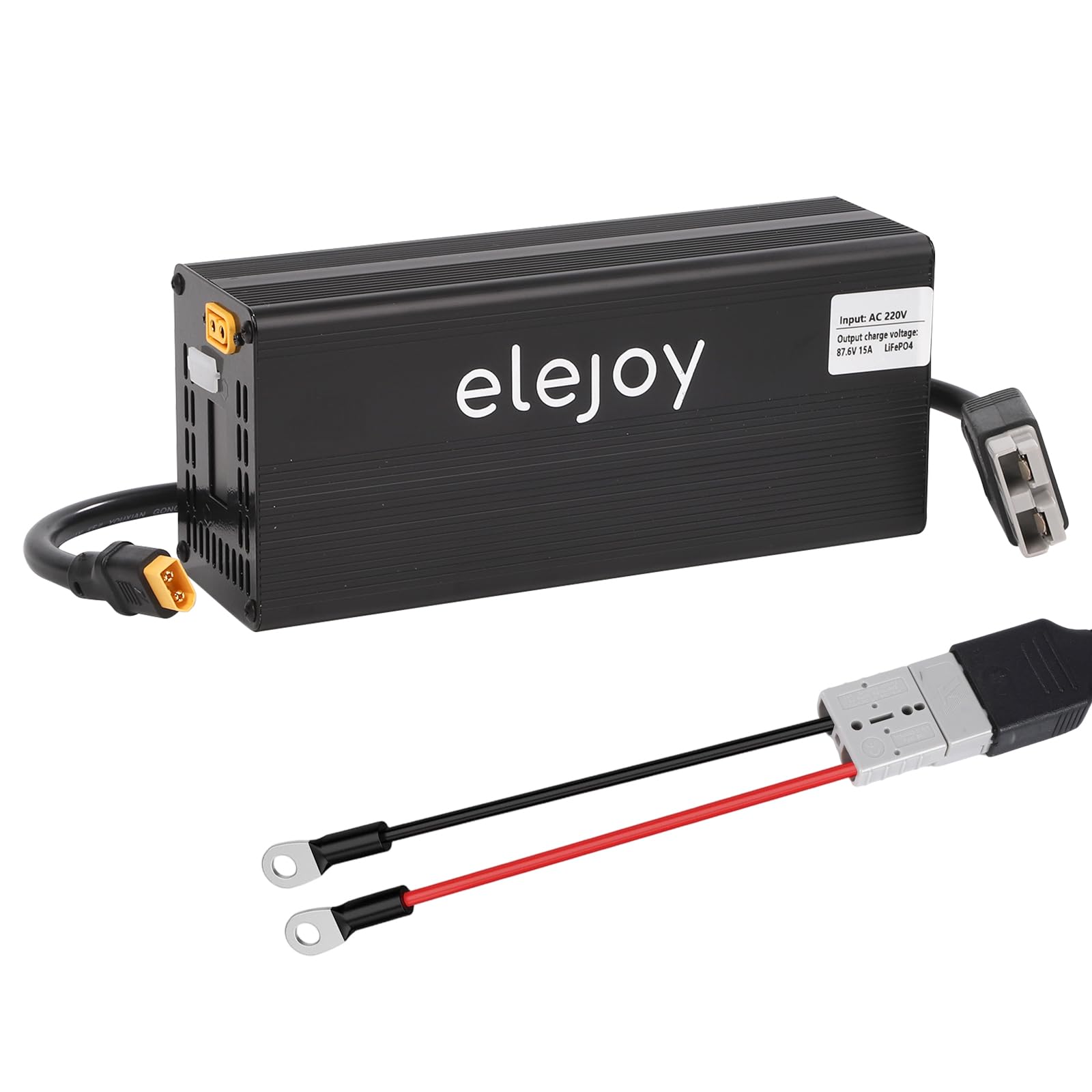 15 Amp Lithium-Batterie-Ladegerät 12V-88V verstellbares | LiFePO4 Lithium-Batterie-Ladegerät mit OLED-Display speziell für Elektromotorräder entwickelt Elektroroller Touring Cars