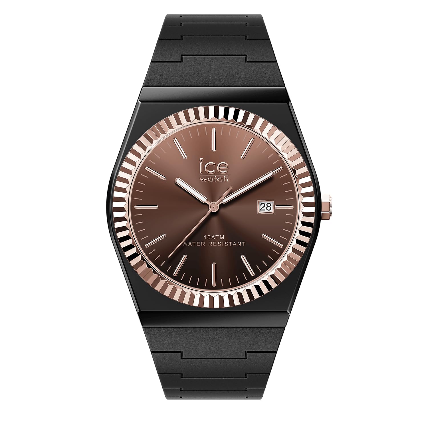 Ice-​Watch - Ice Power PW1 Black Sunset RG - Montre Noire pour Femme avec Bracelet en Silicone - 024770 (Small)