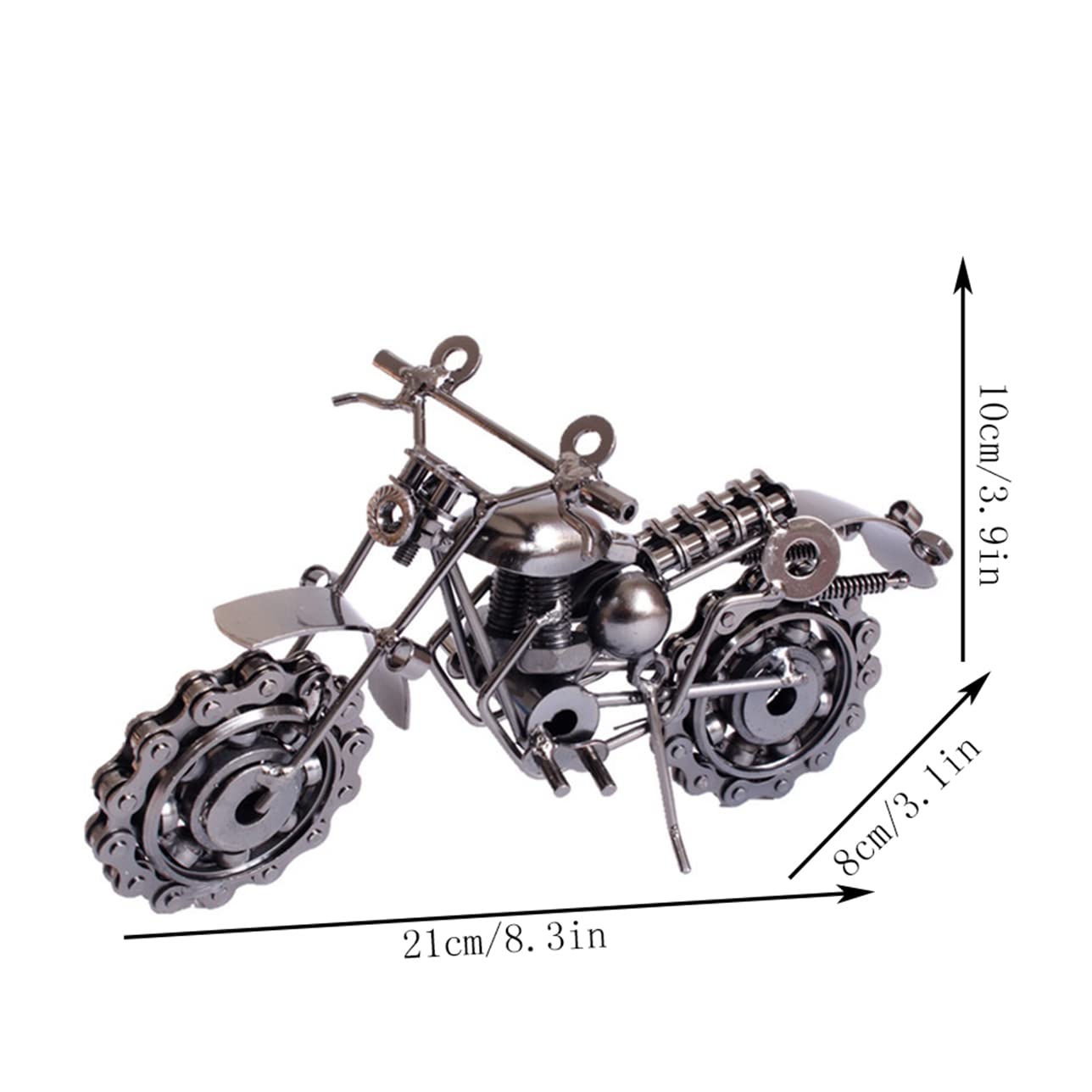 JMONLPICY Iron Art Retro Motorbike Model Sculpture Creative Gift Vintage Motorcycles Statue Nice Gift for Motorcycles Rider