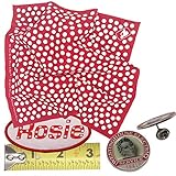 RosieCentral Rosie the Riveter's 3 Item Child Costume Dress Up Play Kit. Polkadot Bandana, Employment Collar Pin, Woven Name Patch