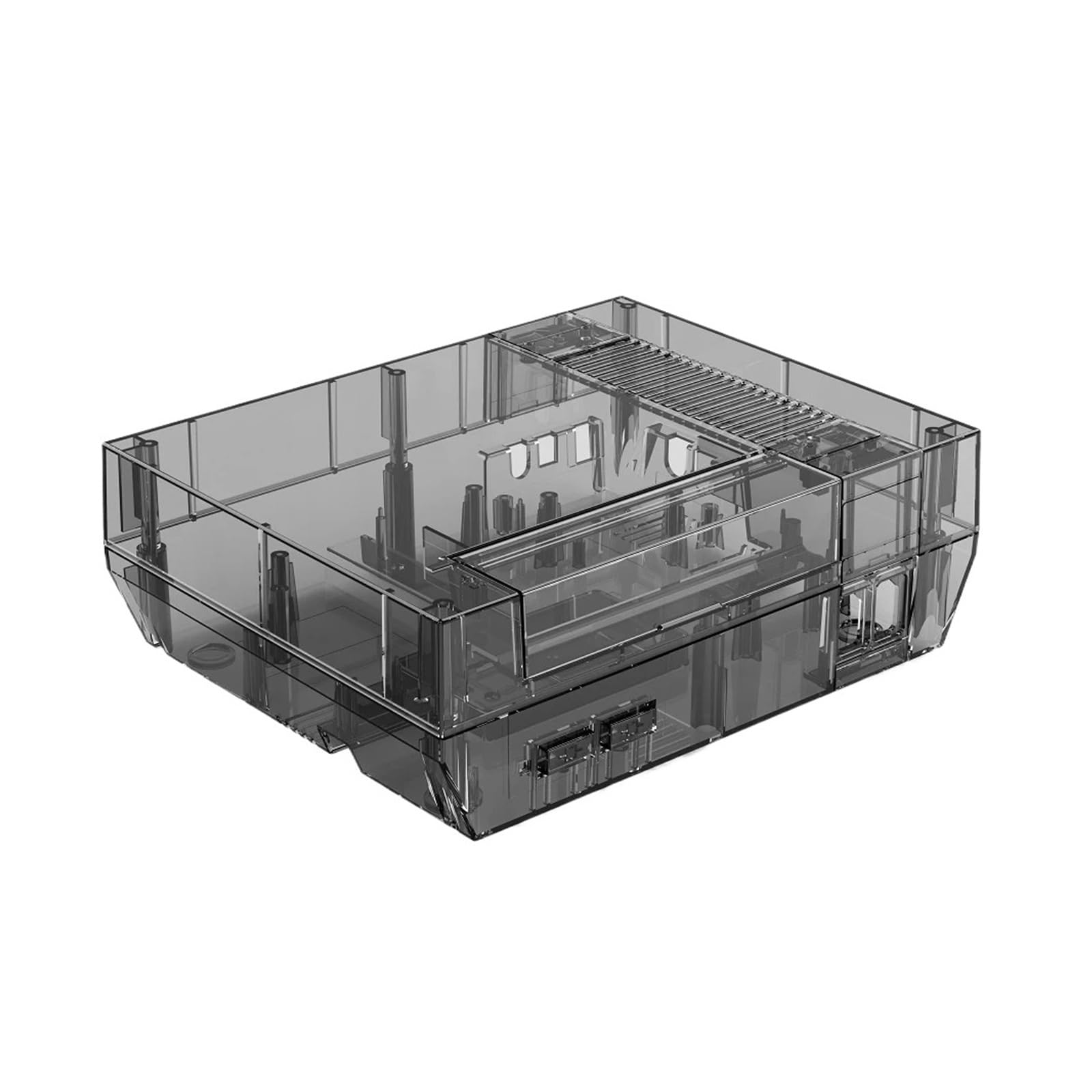 Transparentes Ersatzgehäuse-Schutzgehäuse – Kompatibel Mit Nintendo NES-Konsole – Komplettset Retro-Spielzubehör(TRN)