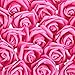 Juvale Artificial Roses - 3 in Heads, 100-Pack, Hot Pink - Faux Flowers for Vase & Wedding Decor - Centerpiece Table Decorations & Bridal Bouquet