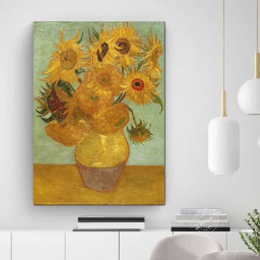 Vincent Van Gogh /ひまわり インテリア絵画 (印刷) フィンセント・ファン・ゴッホ『 ひまわり(彩美版®）』 | 特殊