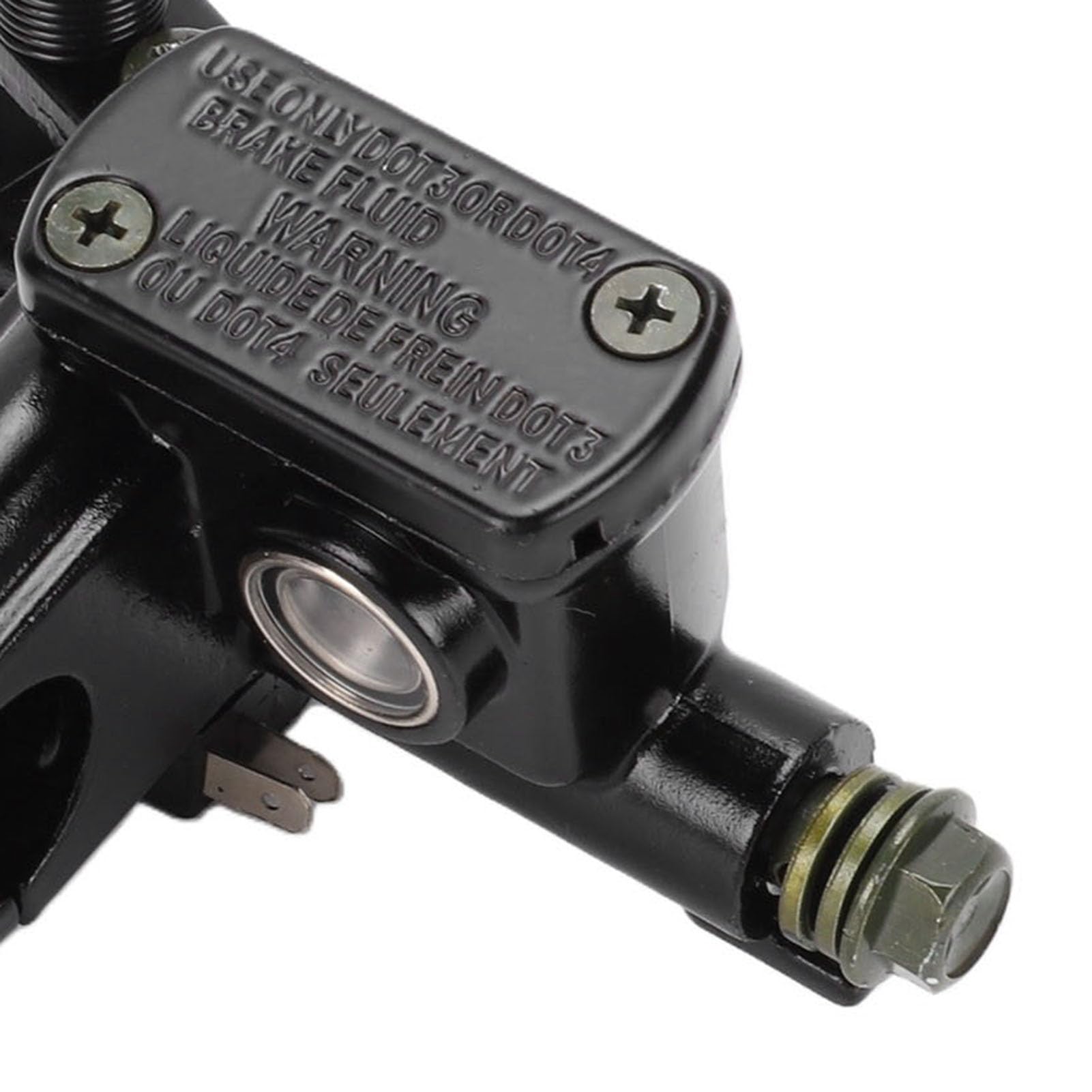 Freno Idraulico Adatto Alla Leva del Cilindro Principale Pompa Durevole da 7/8 Pollici con Posizione Regolabile per Moto da Cross e ATV da 50 Ml a 250 Ml (Lato sinistro)
